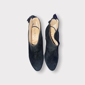 Sole Society Black Suede Booties Size 5